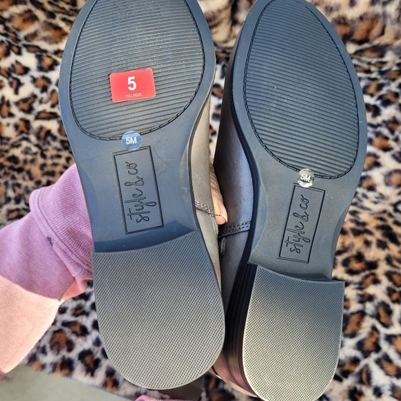 Style & Co. Fabric Closed Toe Knee High Fashion Boots  Sz 5 - Picture 9 of 13